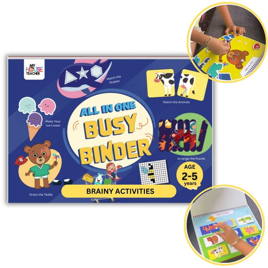 All in One Busy Binder for 3 to 5 years with logical brainy activities