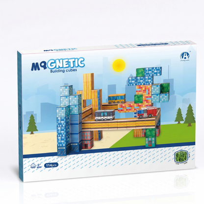 96-Piece Magnetic Building Cubes Set