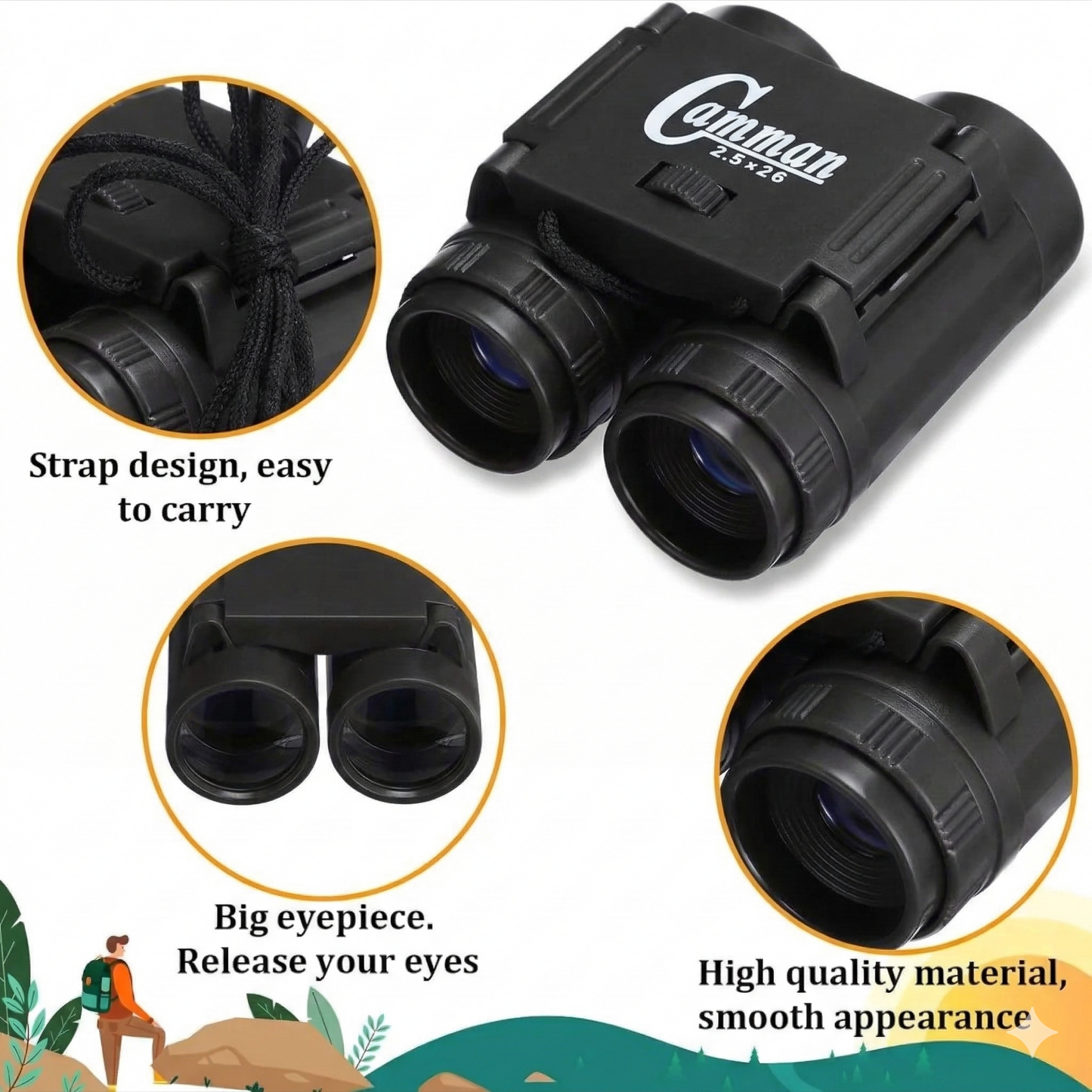 Camman 60x60 Professional HD Binoculars