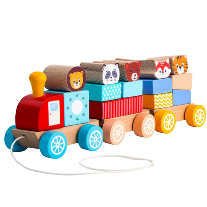 Wooden Animal Parade Train