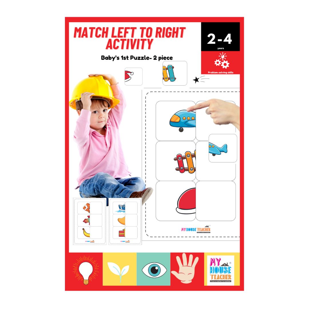 Matching Left To Right 2 Piece Puzzle Activity Busy Bag