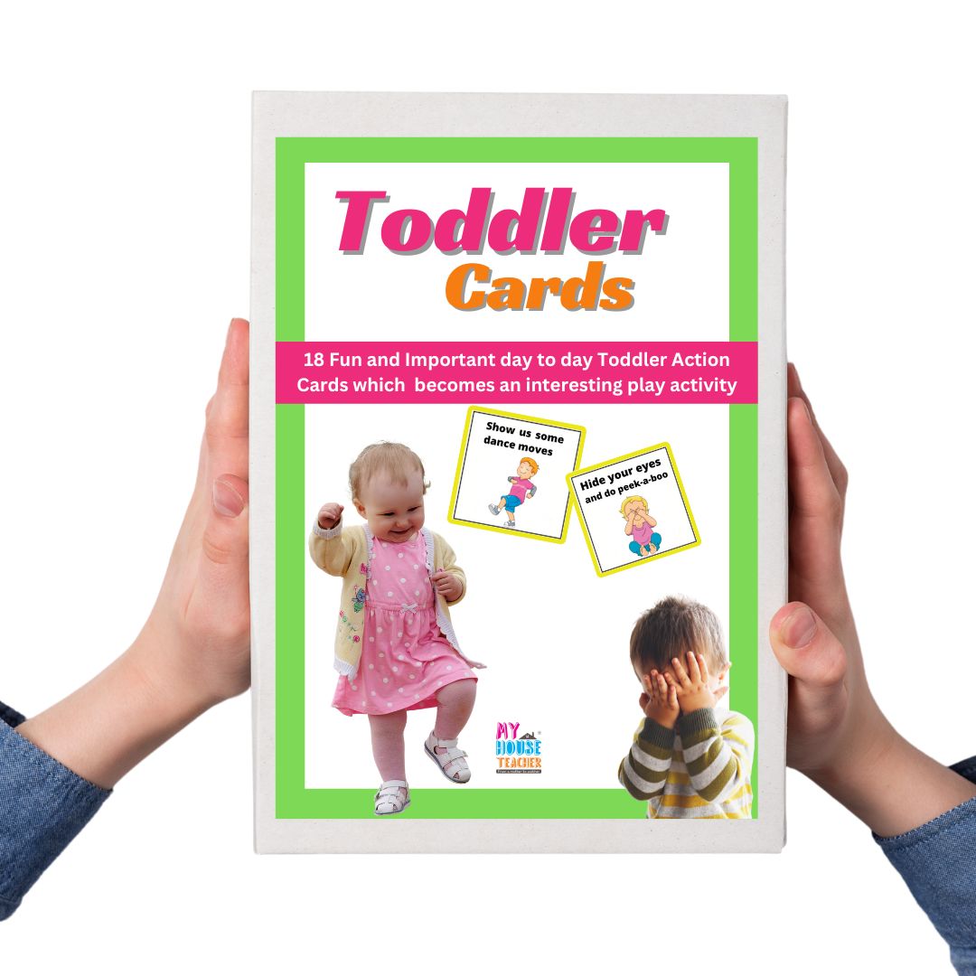 Actions Flash Cards for Toddlers I 18 Flash Cards for Babies 3 Months to 6 Years I Early Learning Material to Develop Attention, Focus and Concentration of Children