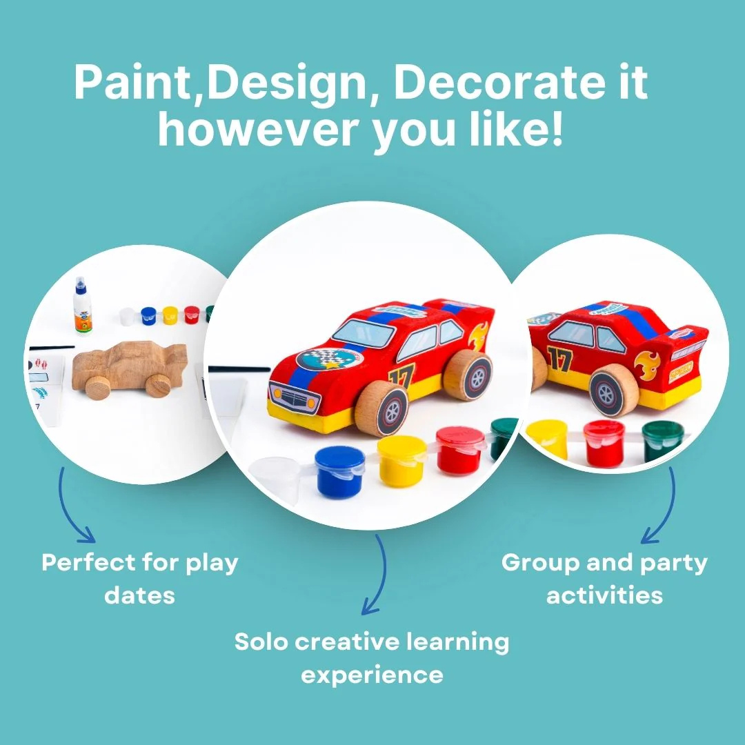 Wooden DIY Car – For Kids Age 3+