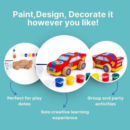 Wooden DIY Car – For Kids Age 3+