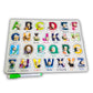 Wooden Alphabet  Peg Puzzle with Knobs
