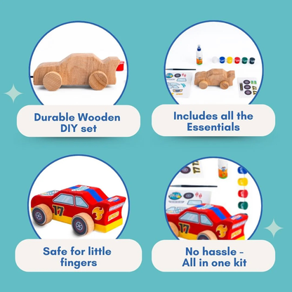 Wooden DIY Car – For Kids Age 3+
