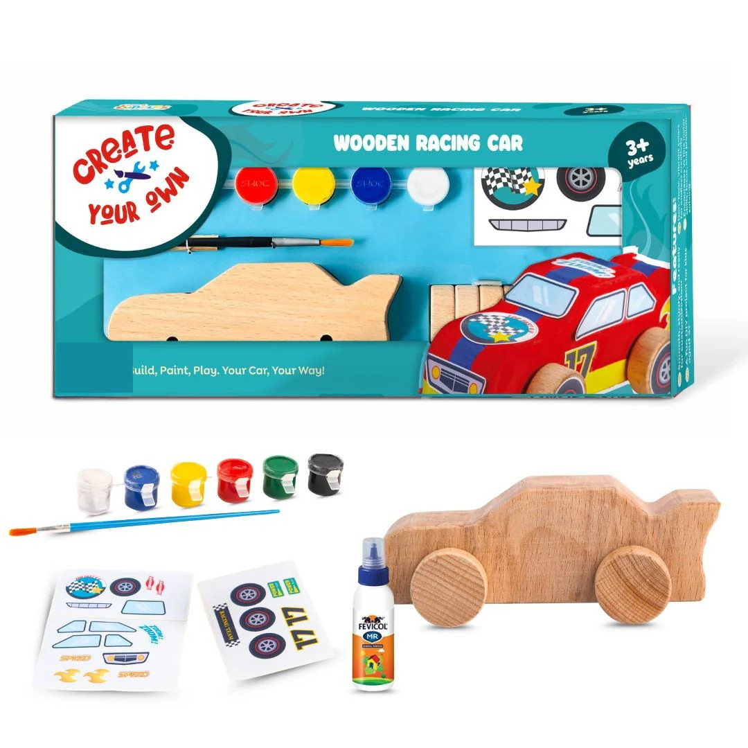 Wooden DIY Car – For Kids Age 3+