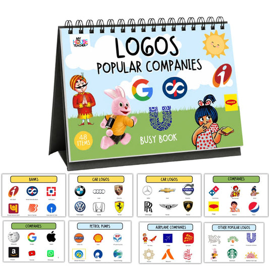 48 Popular Logos Busy Book for Kids
