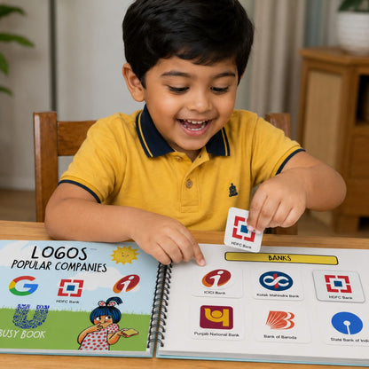 48 Popular Logos Busy Book for Kids