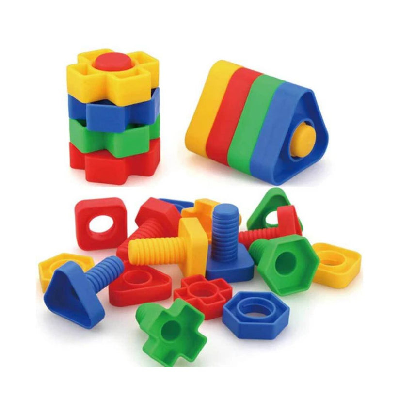 Jumbo Nut And Bolt Block Play For Young Kids – My House Teacher