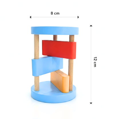 Wooden Clacker Rattle Toy for Babies