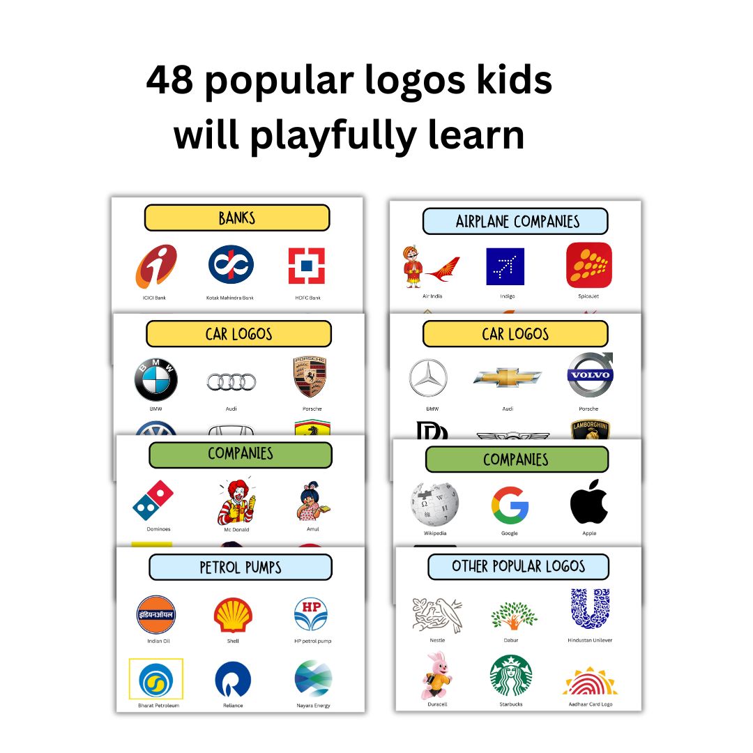 48 Popular Logos Busy Book for Kids