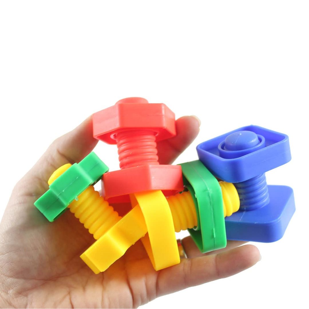 Jumbo Nut and Bolt Block Play for young kids