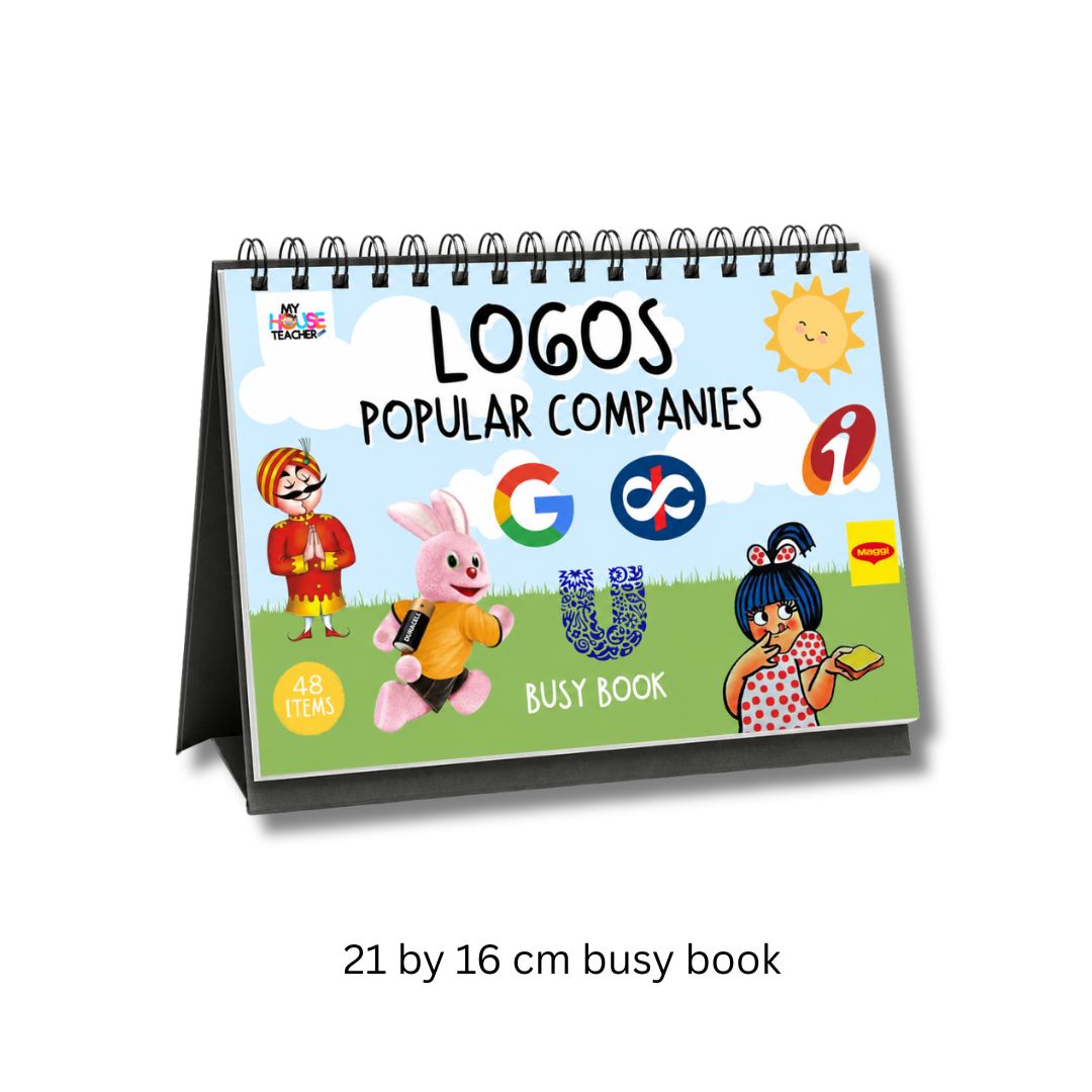 48 Popular Logos Busy Book for Kids