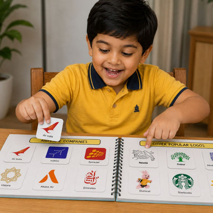 48 Popular Logos Busy Book for Kids