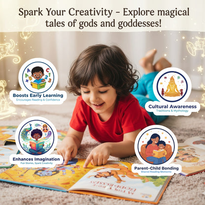 My First Book of Gods and Goddesses (Boxed Set) – Set of 12 Books | Illustrated Board Books on Hindu Mythology: Vaishno Devi | Krishna | Shiva | Ganesha | Hanuman | Lakshmi; for Ages 3+