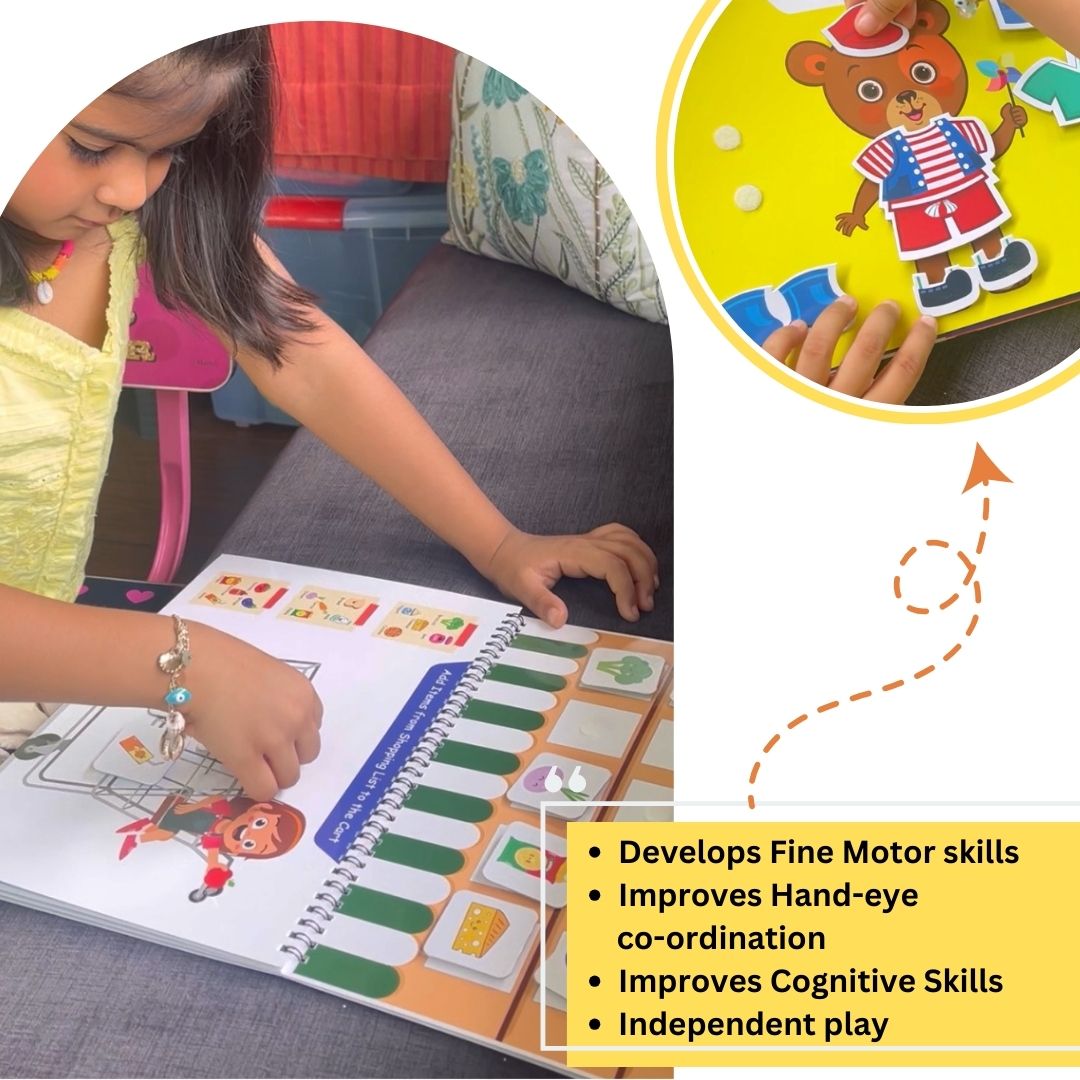 All in One Busy Binder for 3 to 5 years with logical brainy activities