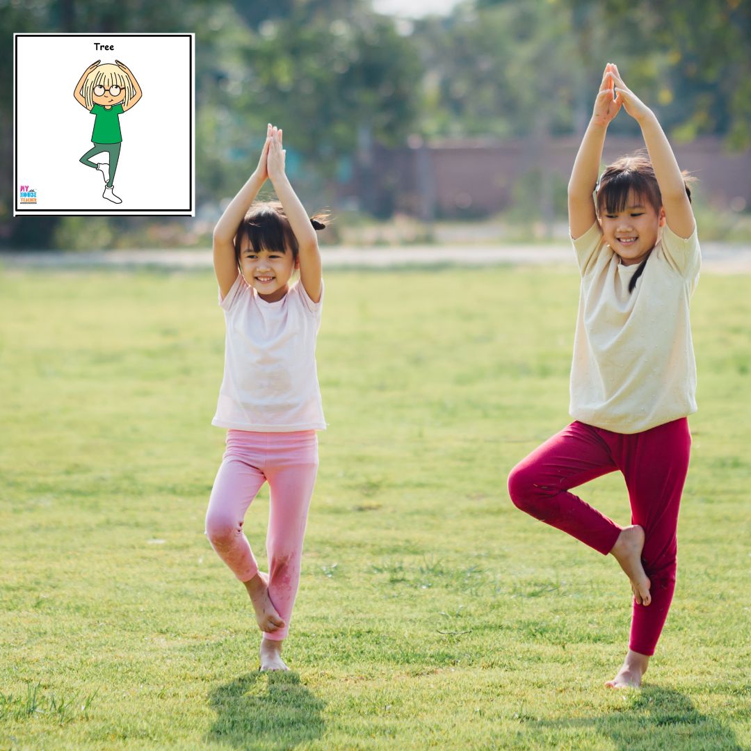 Yoga for children | 18 Yoga Flash Cards for Babies 3 Months to 99 Years