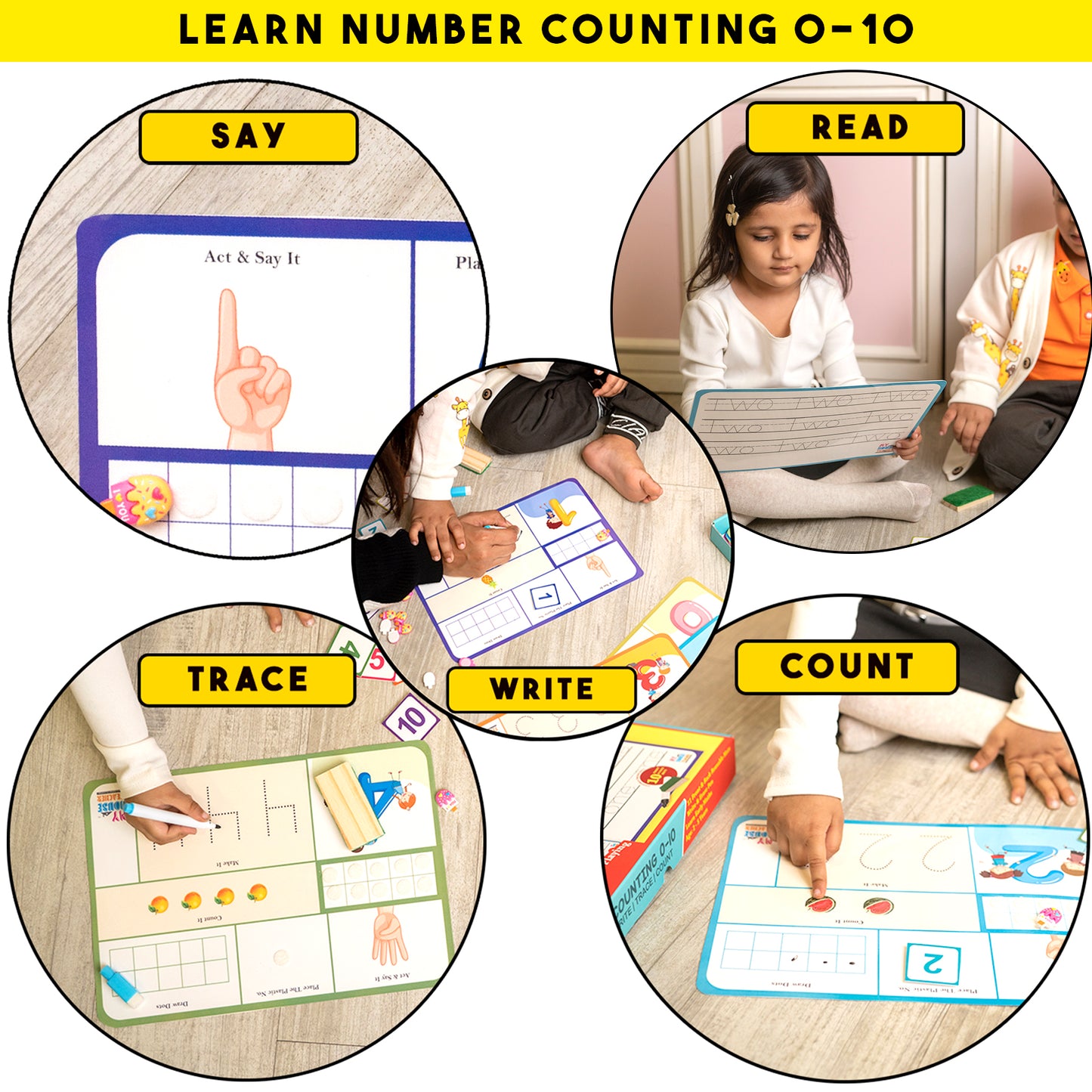 Number 0 to 10 Counting and Tracing Binder