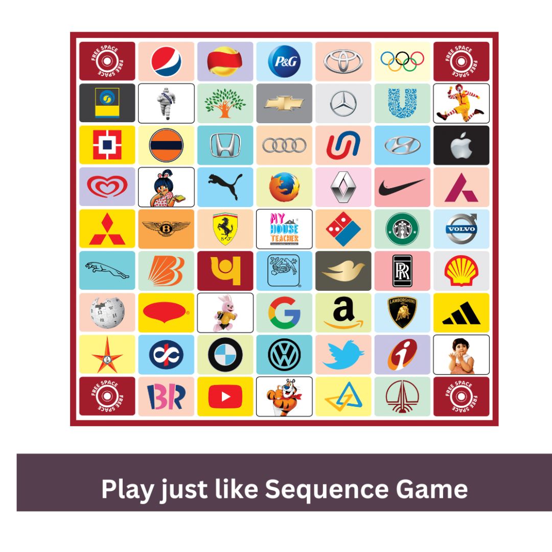 Logo Sequence Board Game for 5 years +