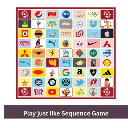 Logo Sequence Board Game for 5 years +