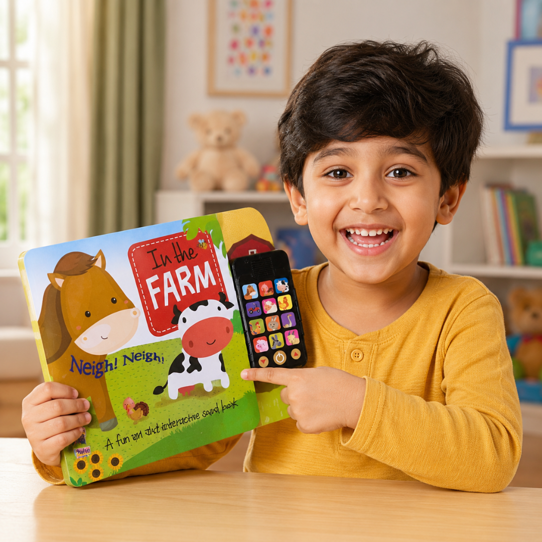 4-in-1 Farm Discovery Activity & Sound Book Combo
