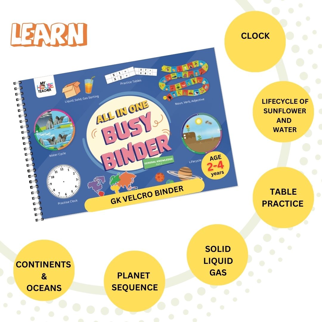 Knowledge Binder Book for 4 to 11 year kids