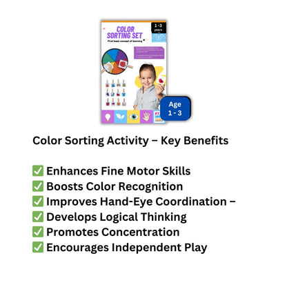 Color Sorting Toddler Busy Bag For Babies And Toddlers