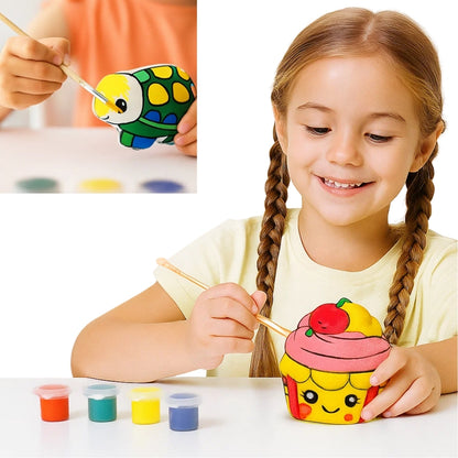 DIY Soft Toy Painting Kit - Cupcake & Turtle