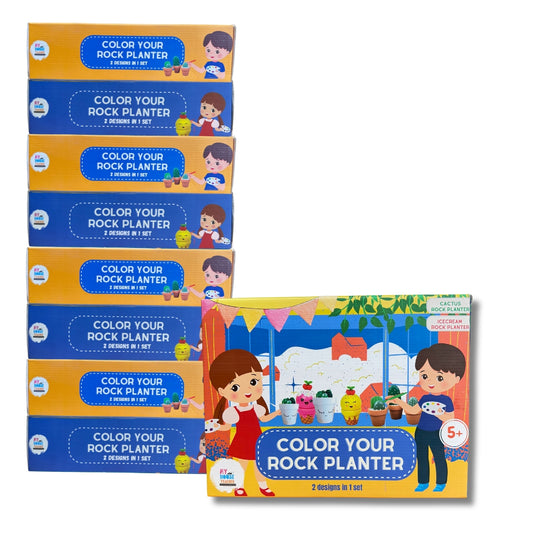 Color Your Own Rock Planter Activity -Pack Of 10