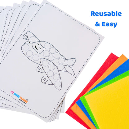 Sticking Big And Small Foam Sticker Activity Box