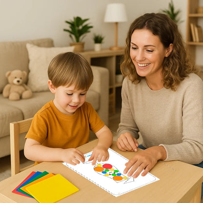 Sticking Big And Small Foam Sticker Activity Box