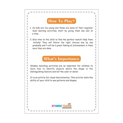 Shadow Matching Activity Busy Bag