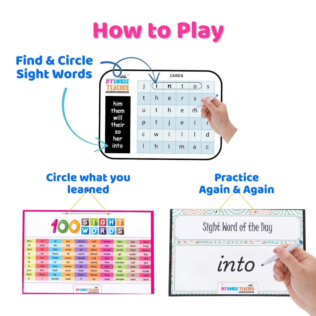 100 Sight Words Made Easy Activity Game