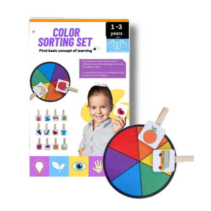 Color Sorting Toddler Busy Bag For Babies And Toddlers
