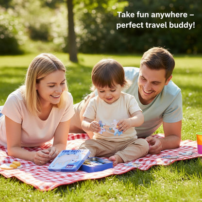 Jigsaw Puzzle Set in Metal Box –  (Dinosaur Theme)