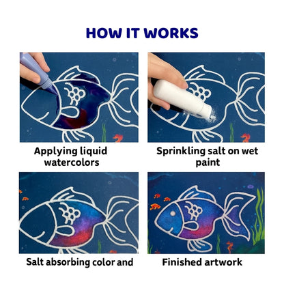 DIY Salt Painting Activity Box