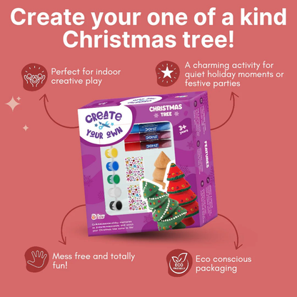 Wooden DIY Christmas Tree – For Kids Age 3+