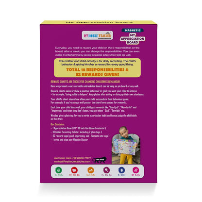 Magnetic My Appreciation Chart For Parents and Kids