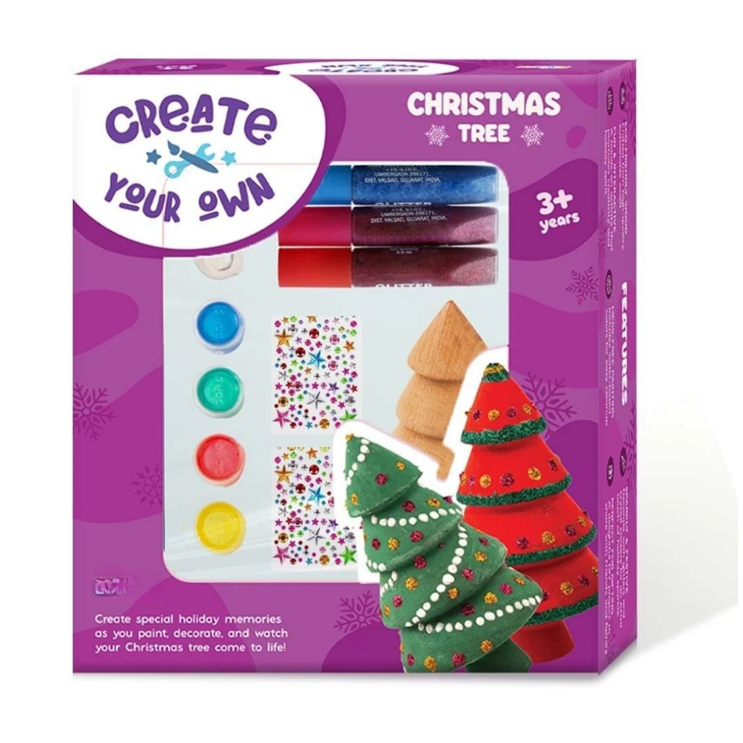 Wooden DIY Christmas Tree – For Kids Age 3+