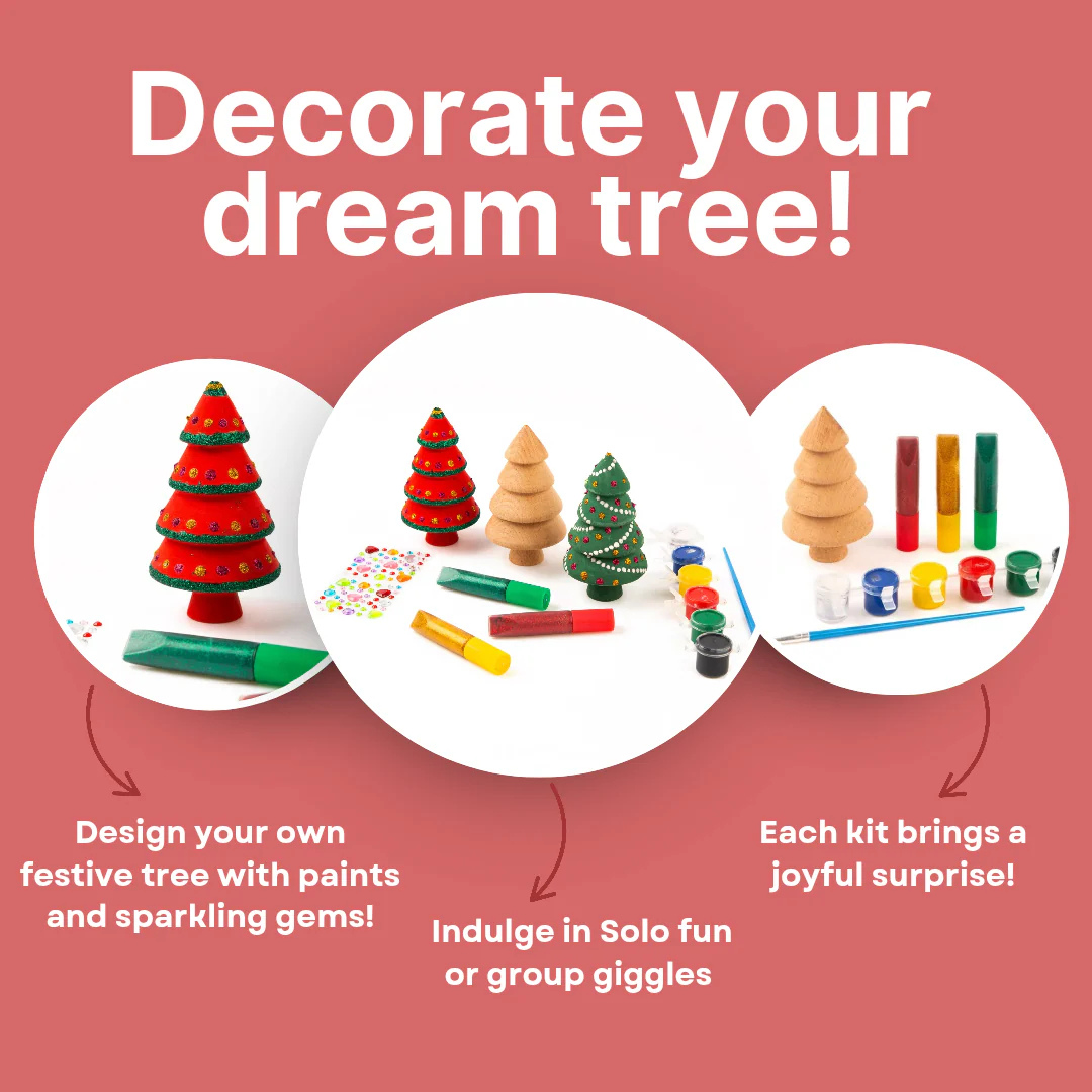 Wooden DIY Christmas Tree – For Kids Age 3+