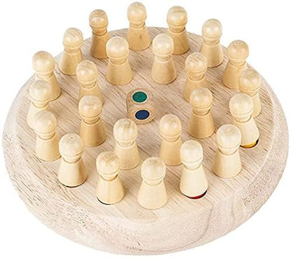 Wooden Memory Chess Game – Brain Boosting Logic &amp; Match Stick Challenge