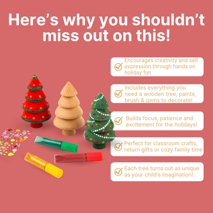 Wooden DIY Christmas Tree – For Kids Age 3+