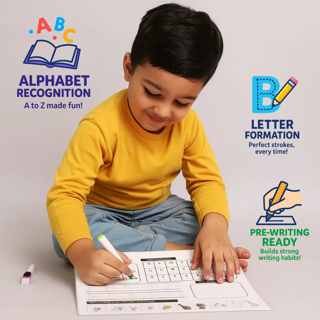 Alphabet Writing Practice And Highlighting A to Z Reusable Mats