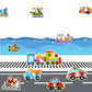 Wooden Vehicles Peg Puzzle with knobs