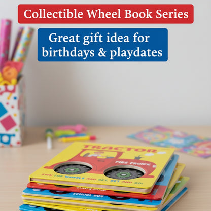Tractor Wheel Book – Wheel books for kids – Board Book for Children Age 1-3 Years