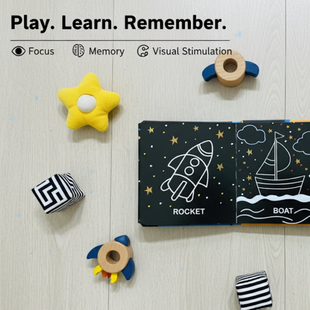 Things that go – High contrast board book for children