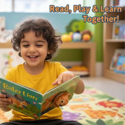 Activity Book: Baby Lion Finger Puppet Book – Fun Activities Board books for Kids