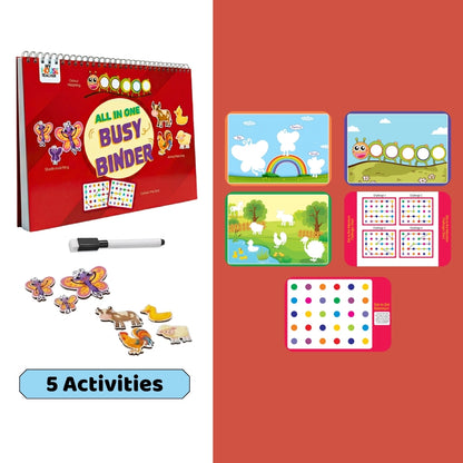 All in One Busy Binder Book Set for 2 to 4 year toddlers