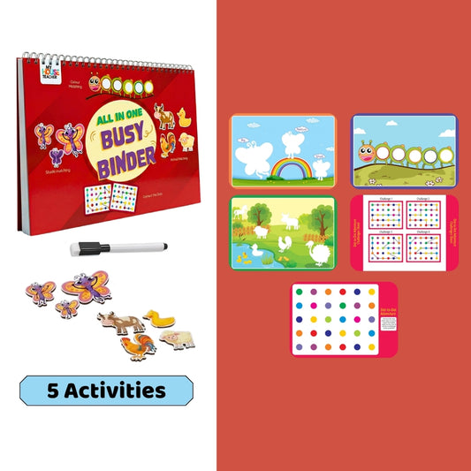 All in One Busy Binder Book Set for 2 to 4 year toddlers